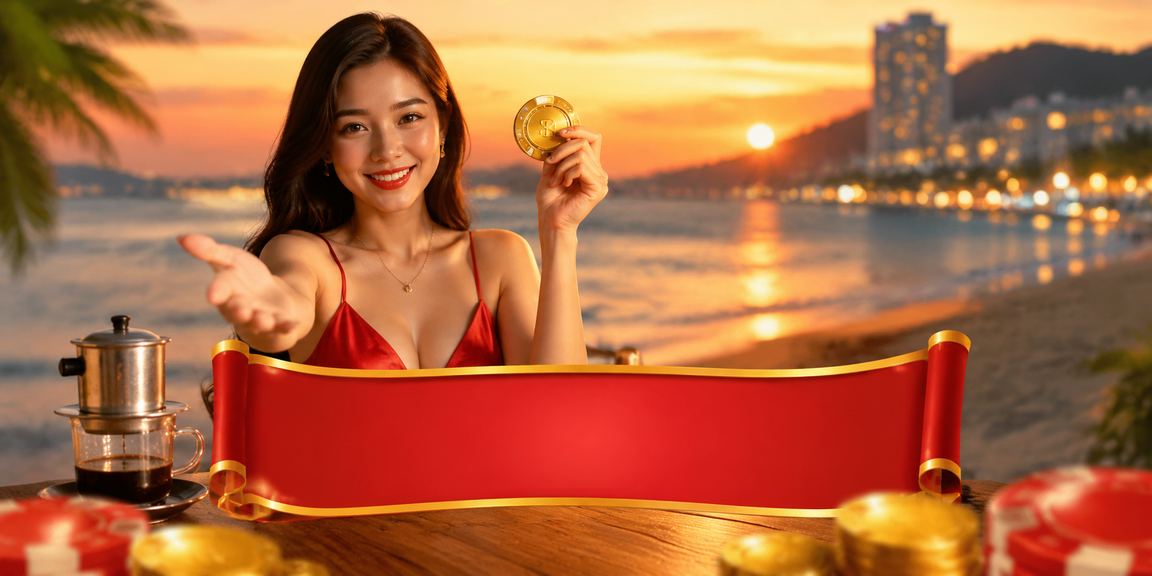 Người chơi thưởng thức cà phê và trải nghiệm casino trực tuyến tại Phú Quốc